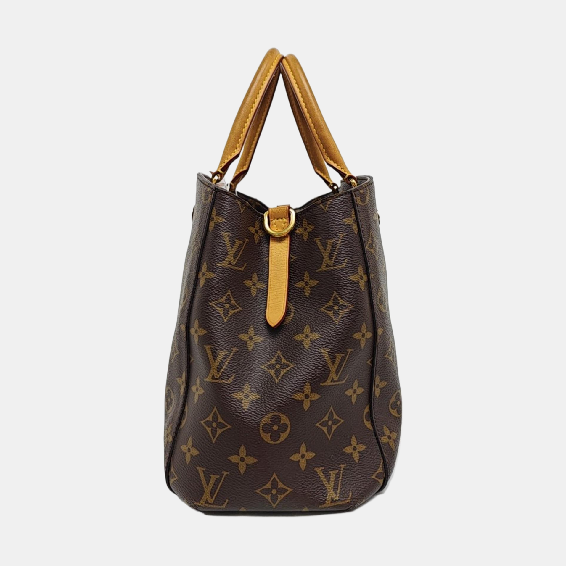 MONTAIGNE Monogram Coated Canvas Brown