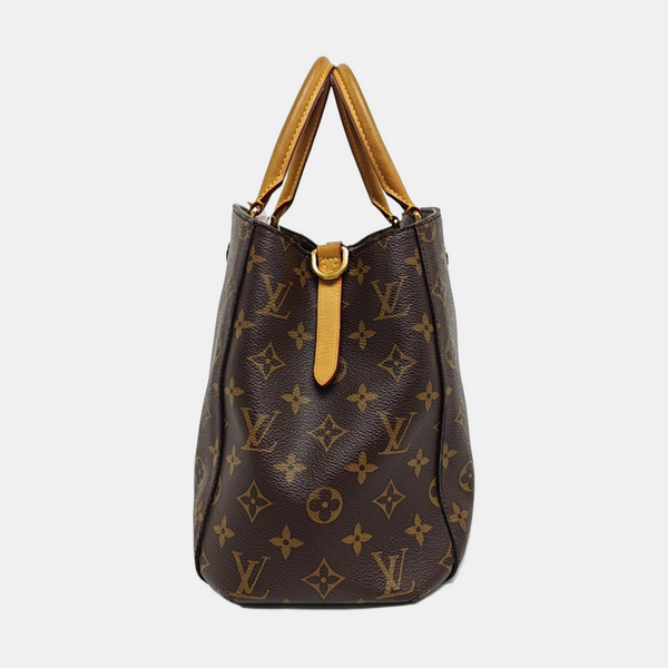 MONTAIGNE Monogram Coated Canvas Brown