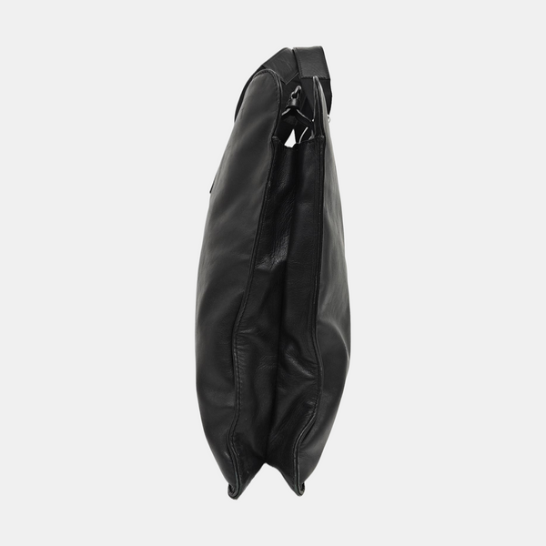 Calfskin Top Handle Bag Black
