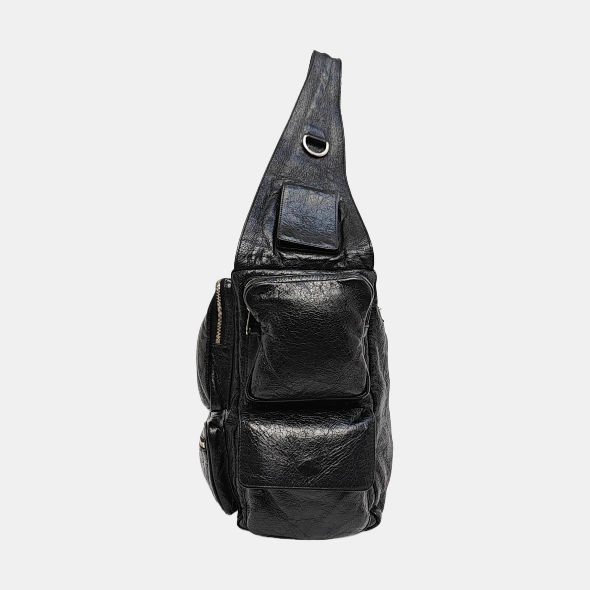 Lambskin Tote Bag Black
