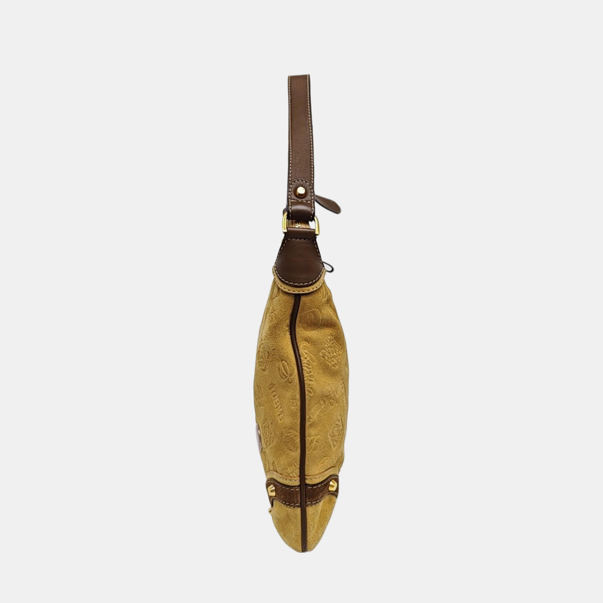 Suede Shoulder Bag Brown