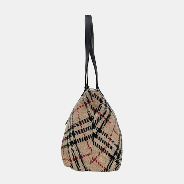 Fabric Shoulder Bag Beige