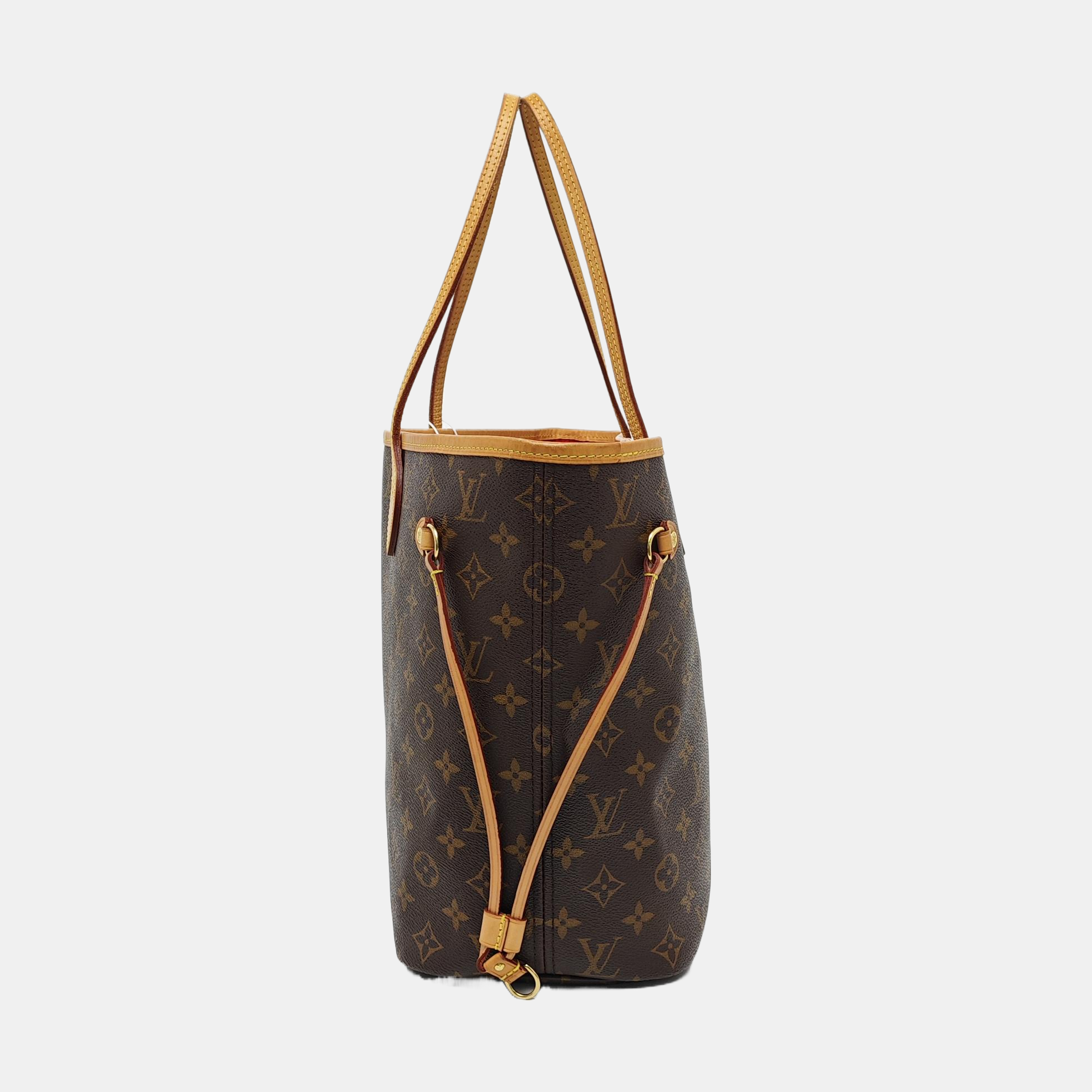 NEVERFULL MM Monogram Coated Canvas Brown