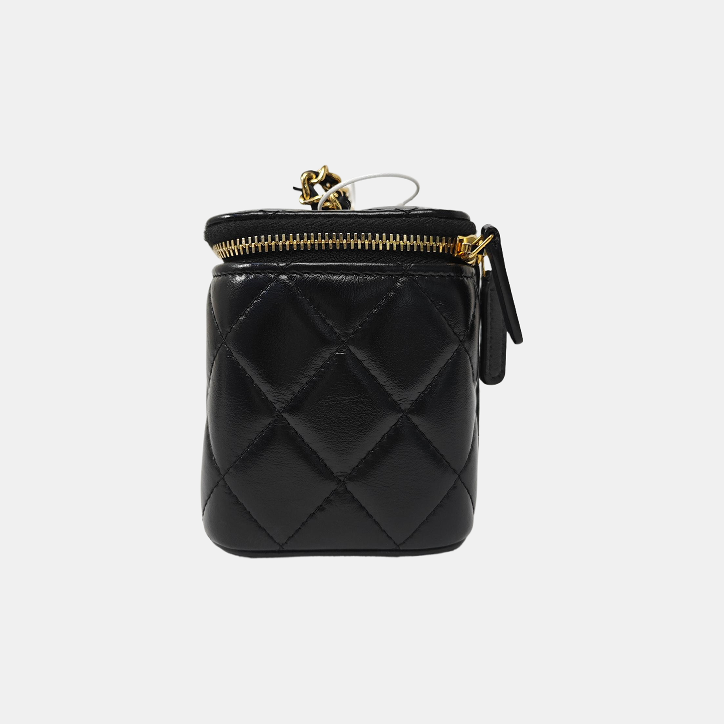 VANITY CASE Small Quilted Lambskin Black