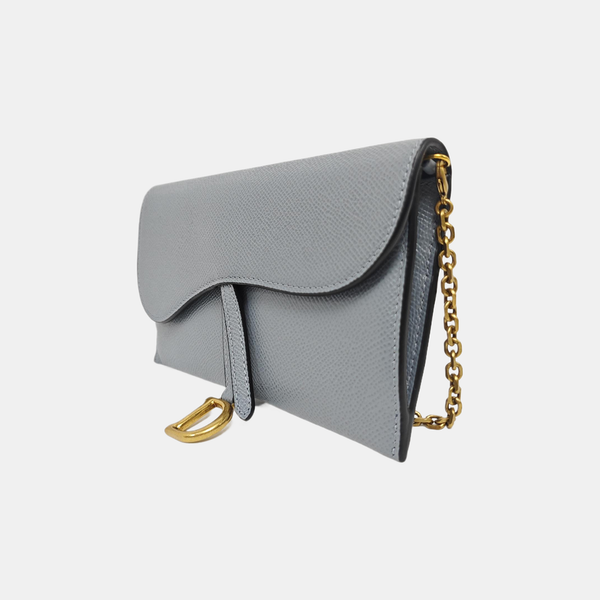 Saddle Mini Calfskin Blue