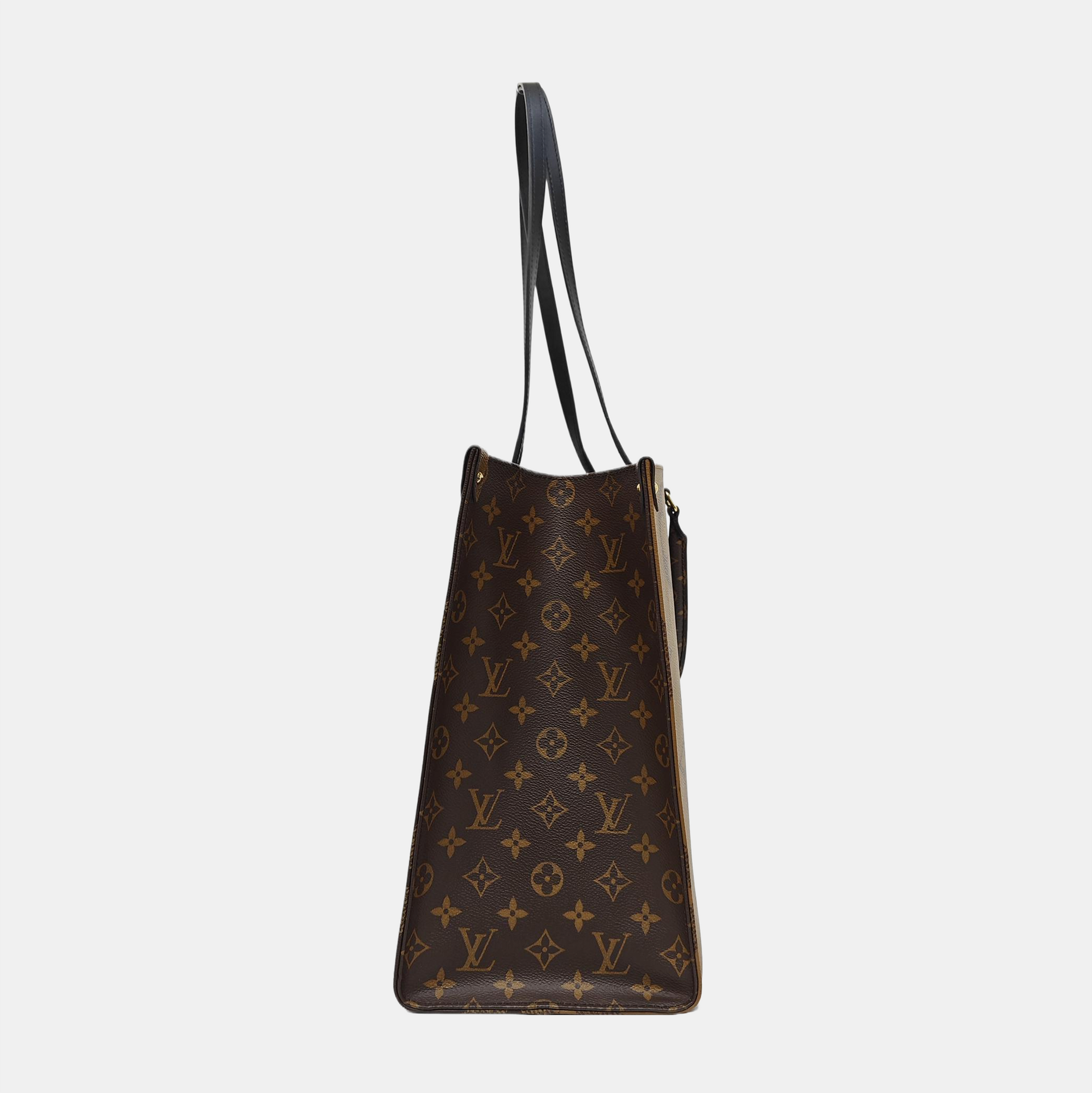 ONTHEGO GM Monogram Coated Canvas Brown