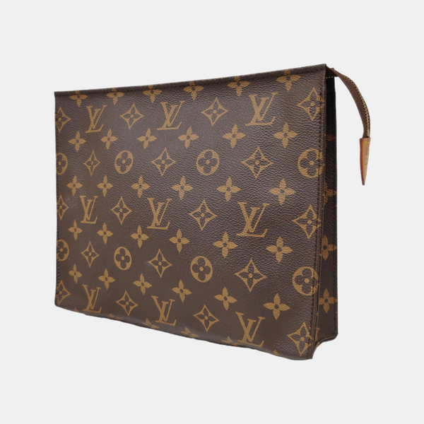 TOILET POCKET 26 Monogram Coated Canvas Brown