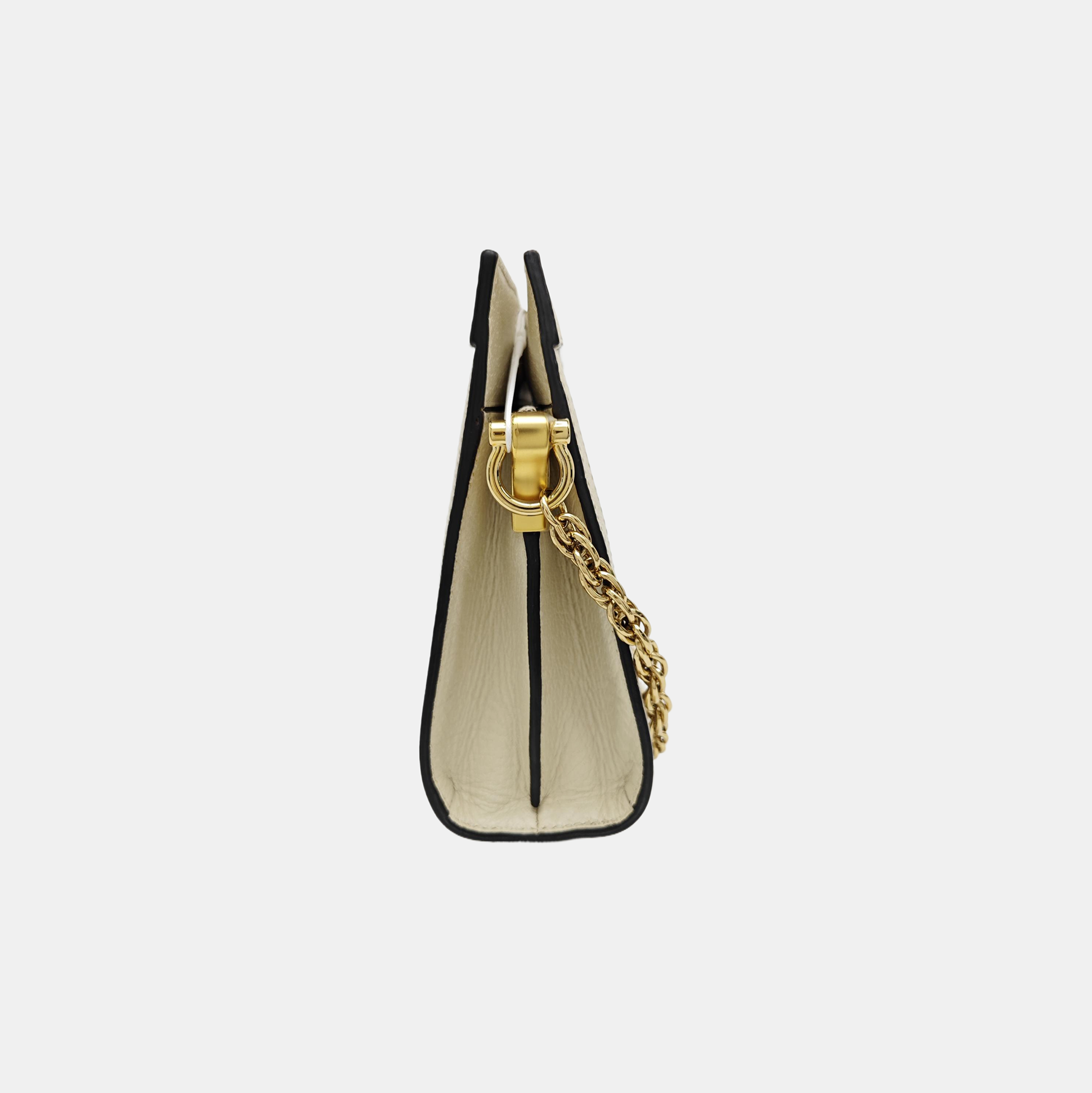Ophidia Small Calfskin White