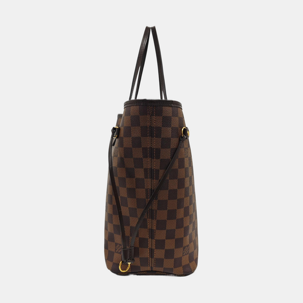 NEVERFULL MM Damier Ebene Coated Canvas Brown