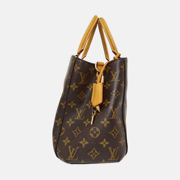 MONTAIGNE Monogram Coated Canvas Brown