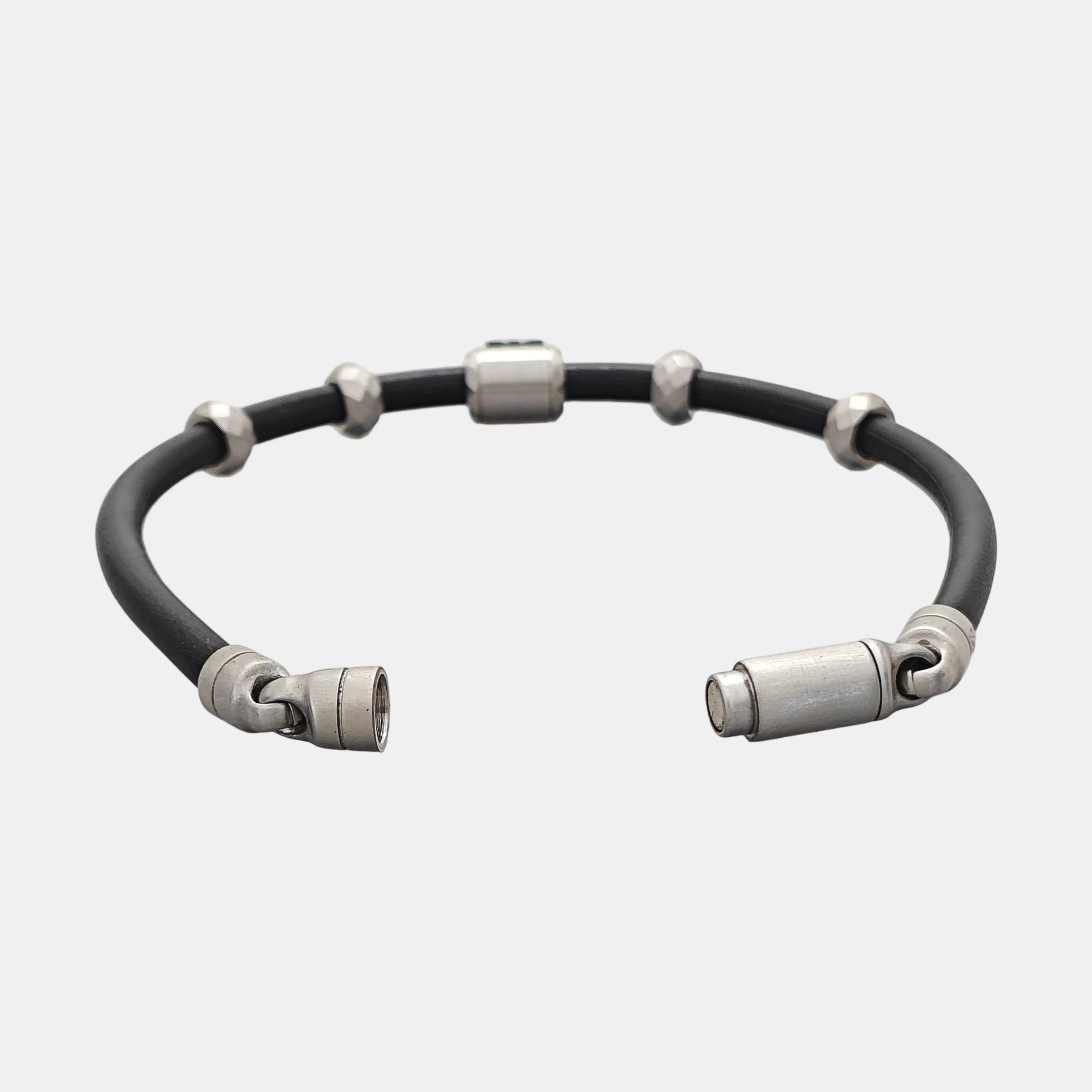 Leather Black Bangle