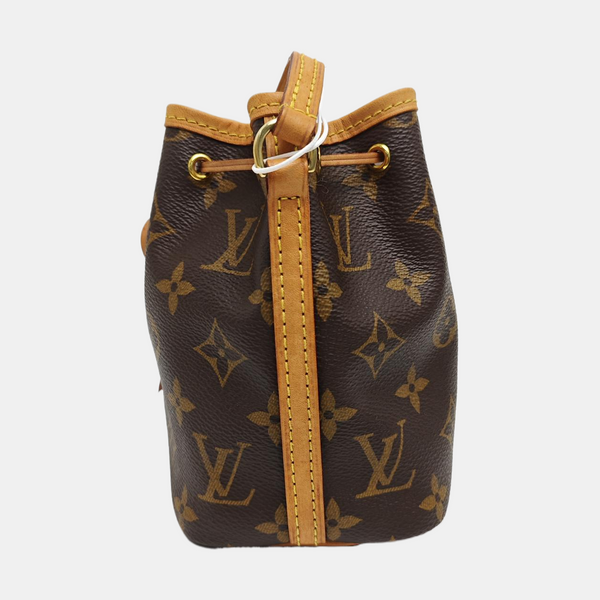 NÉONOÉ Nano Monogram Coated Canvas Brown