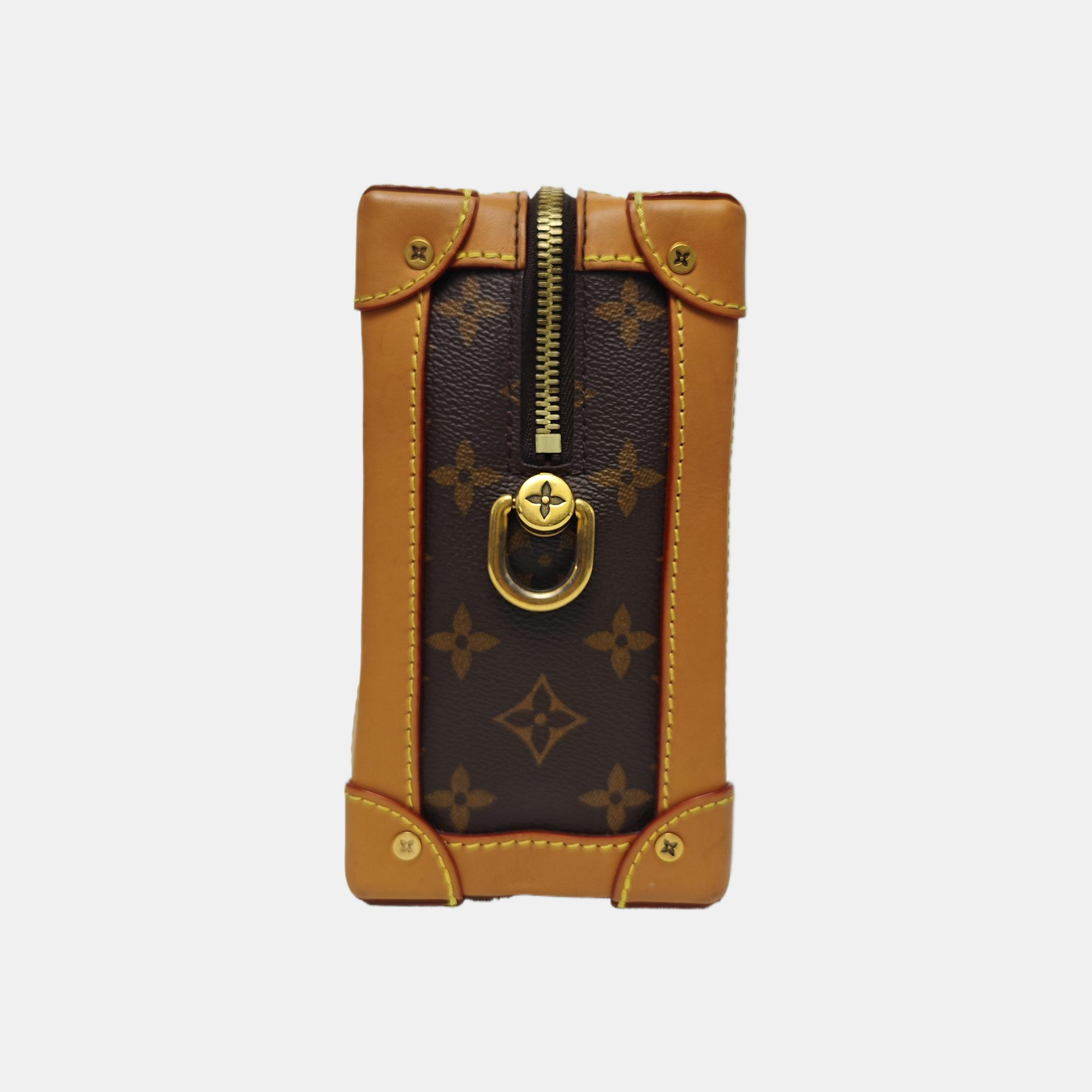 SOFT TRUNK Monogram Coated Canvas Brown
