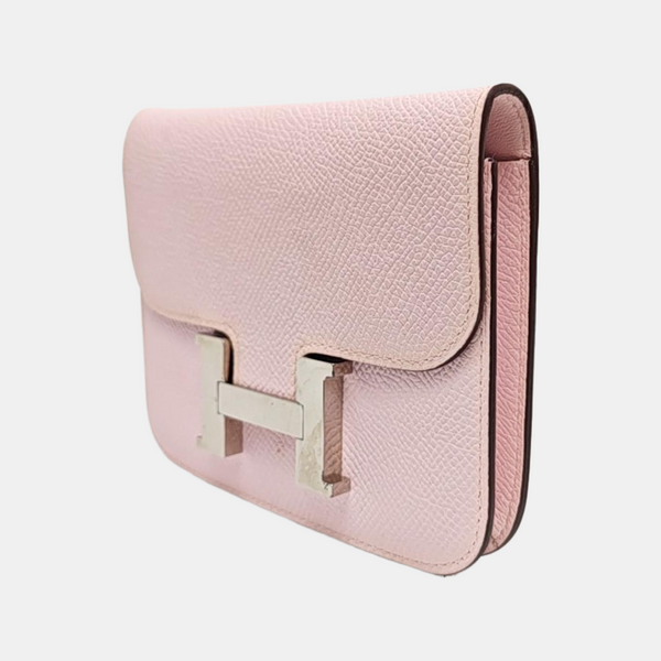 Constance Slim Epsom Pink Card Holder