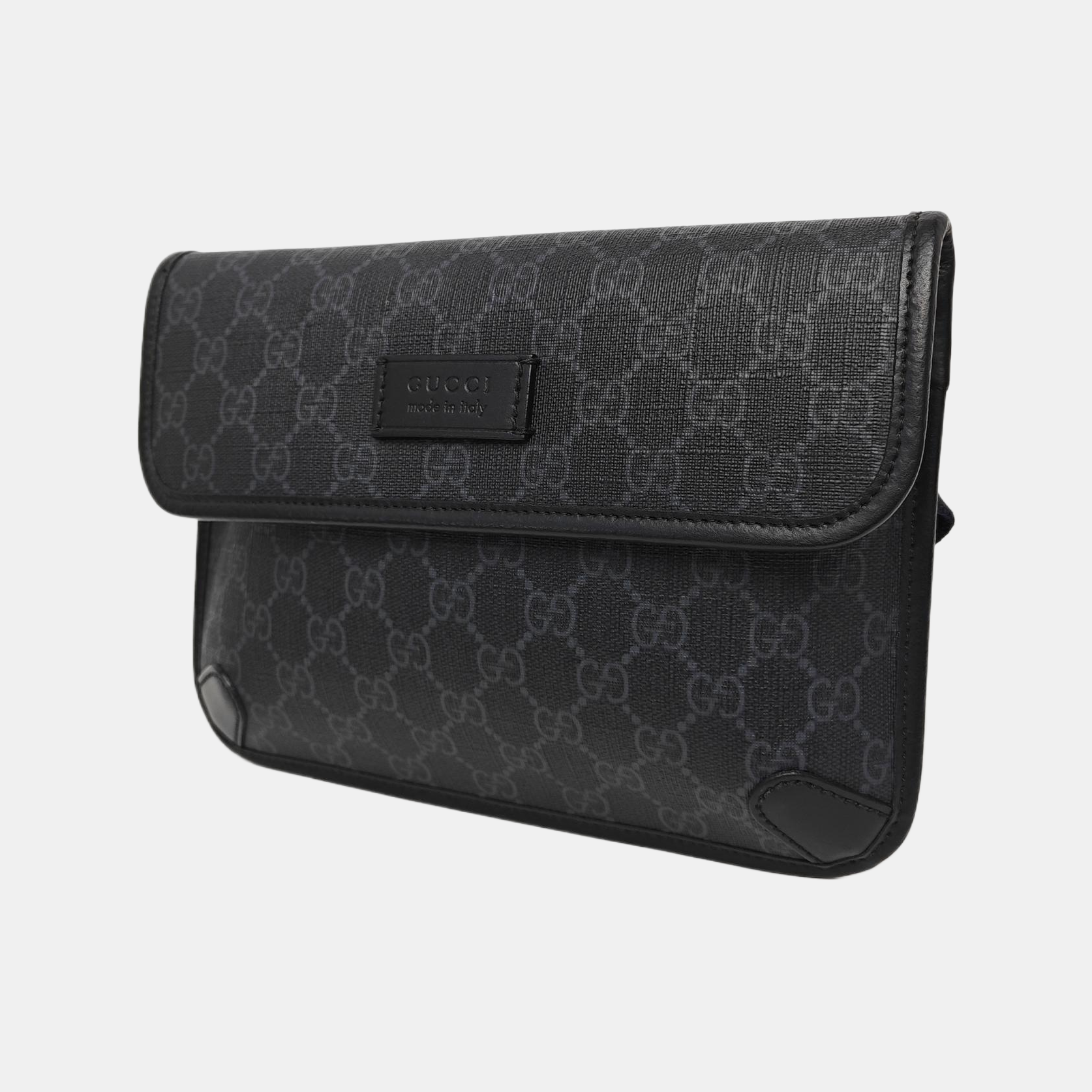 Neo Vintage Monogram Coated Canvas Black