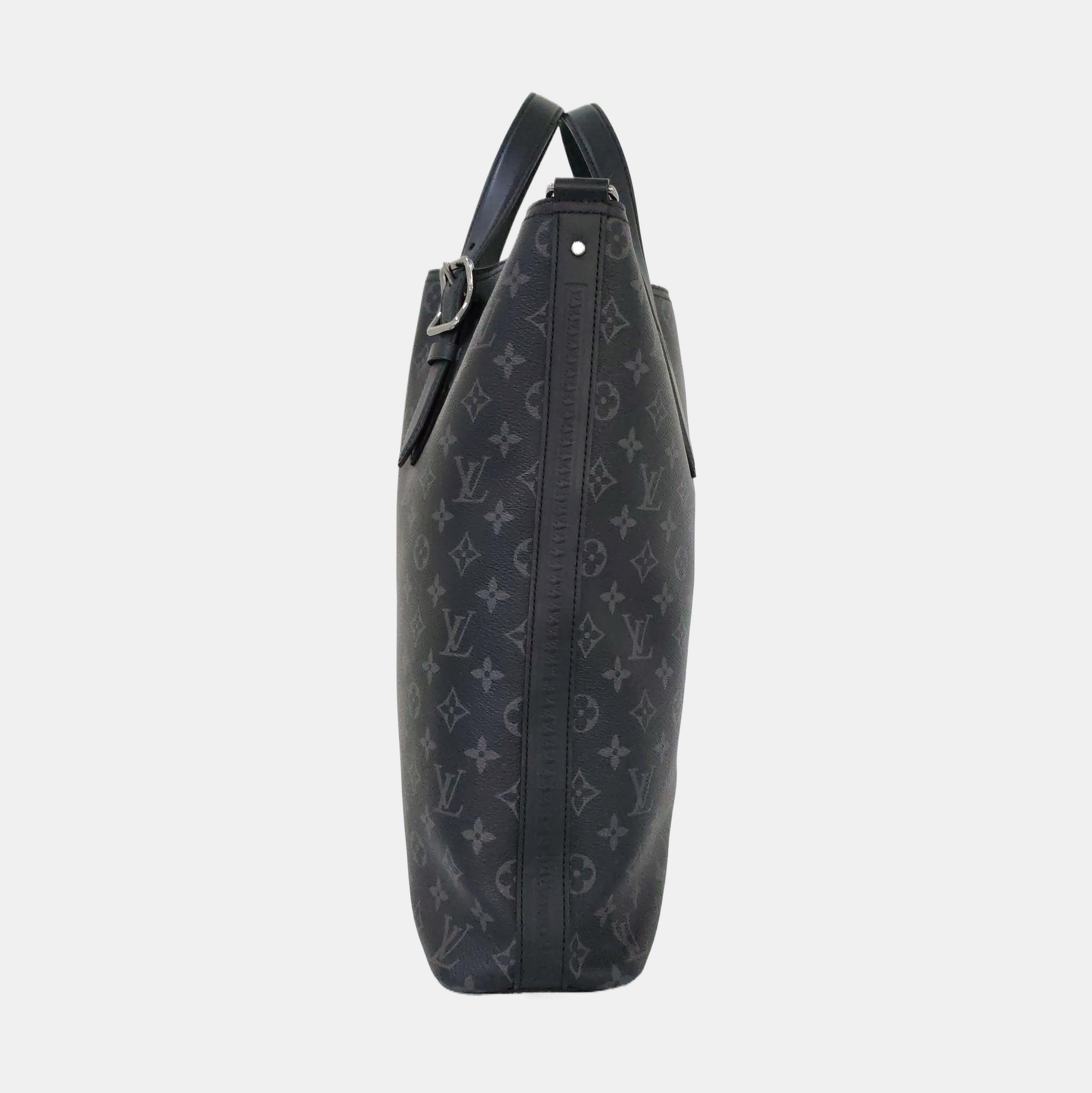 DAVIS Monogram Coated Canvas Black