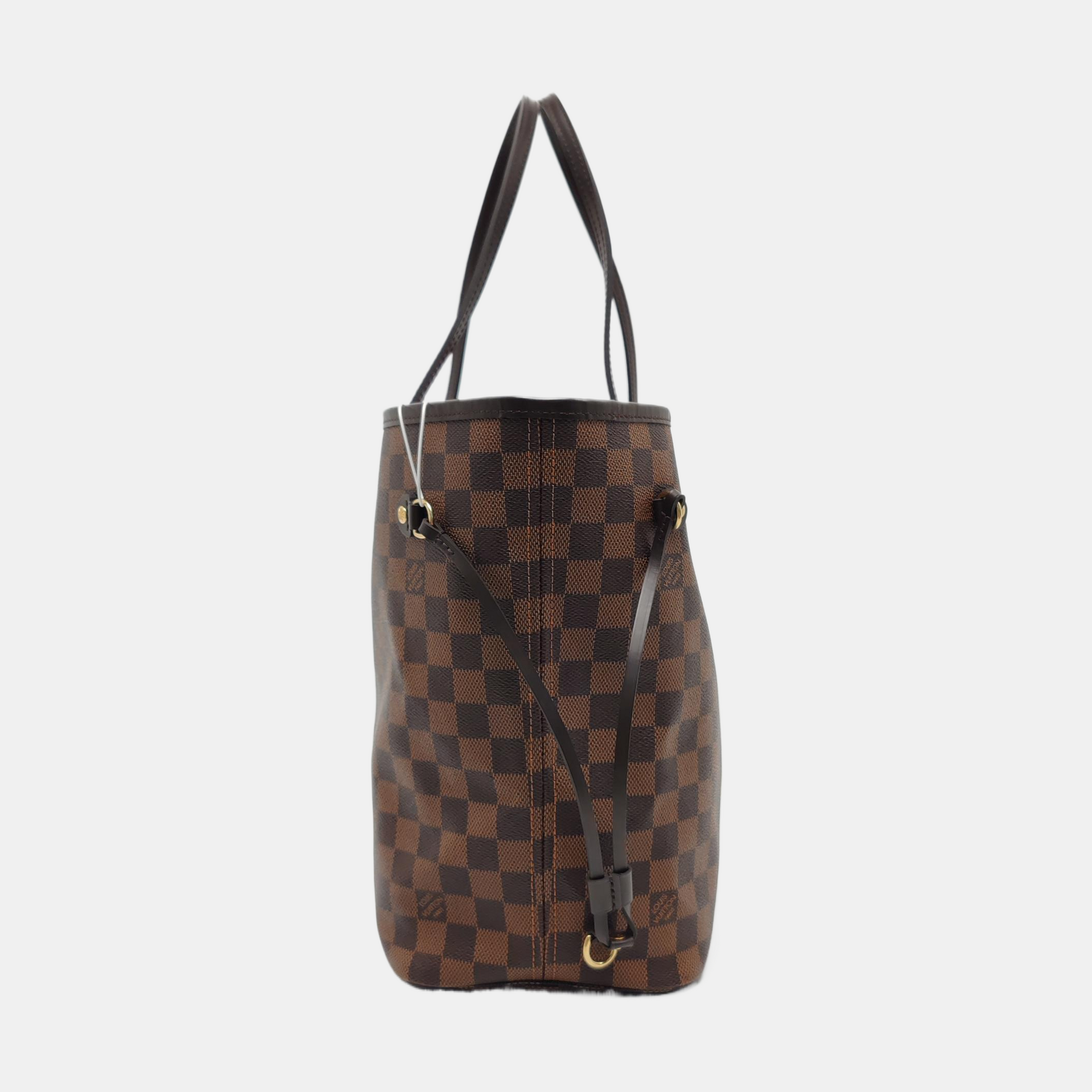 NEVERFULL MM Damier Ebene Coated Canvas Brown