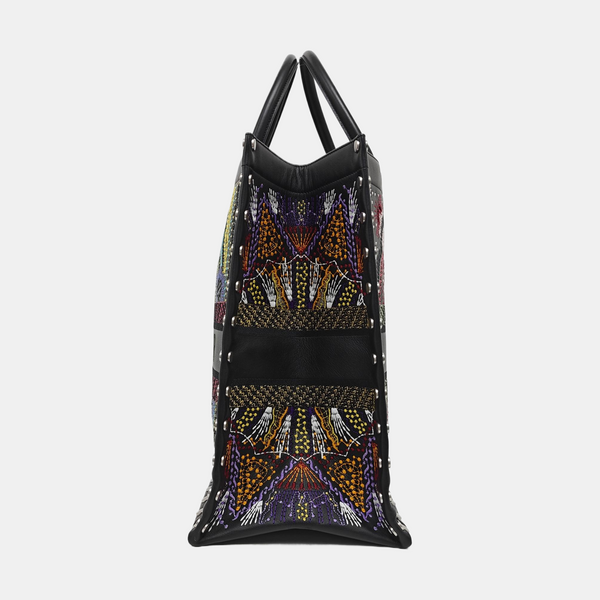 Book Tote Large Calfskin Multicolor