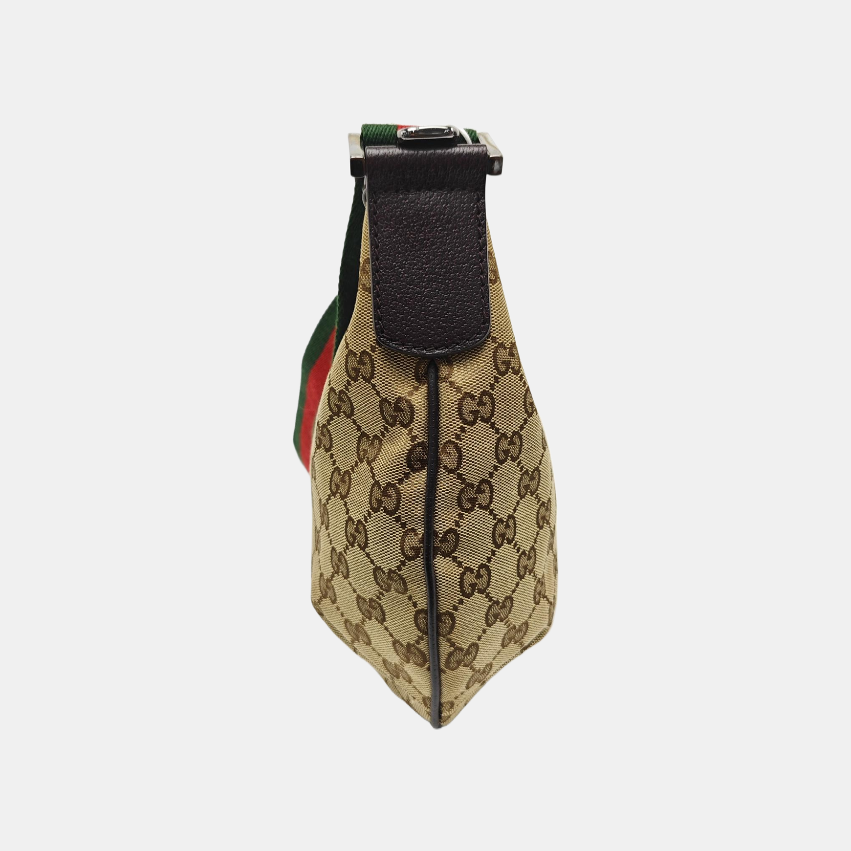 Monogram Canvas Shoulder Bag Brown
