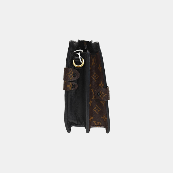TRUNK Monogram Coated Canvas Brown