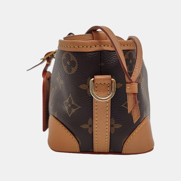 NOÉ Mini Monogram Coated Canvas Brown
