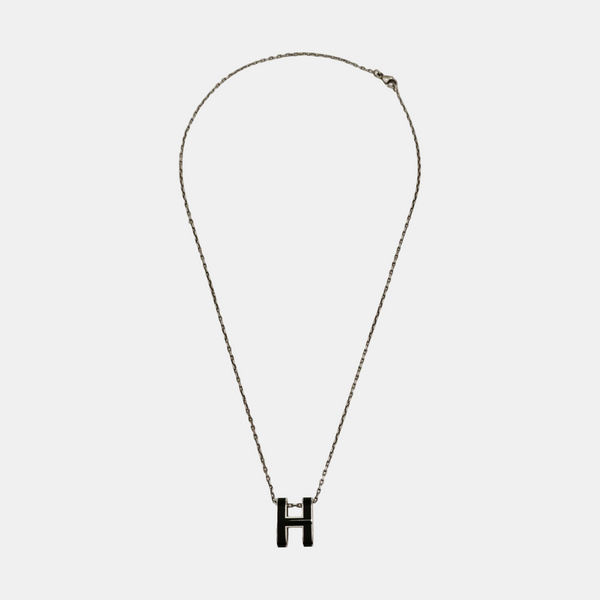 Pop H Metal Silver Necklace