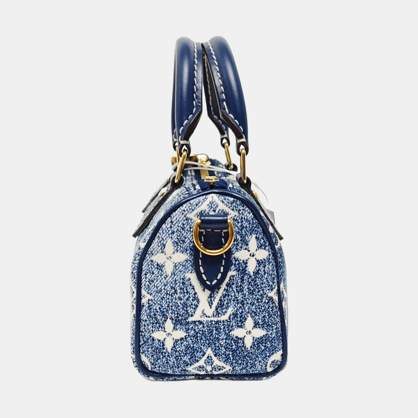 SPEEDY Nano Monogram Denim Blue