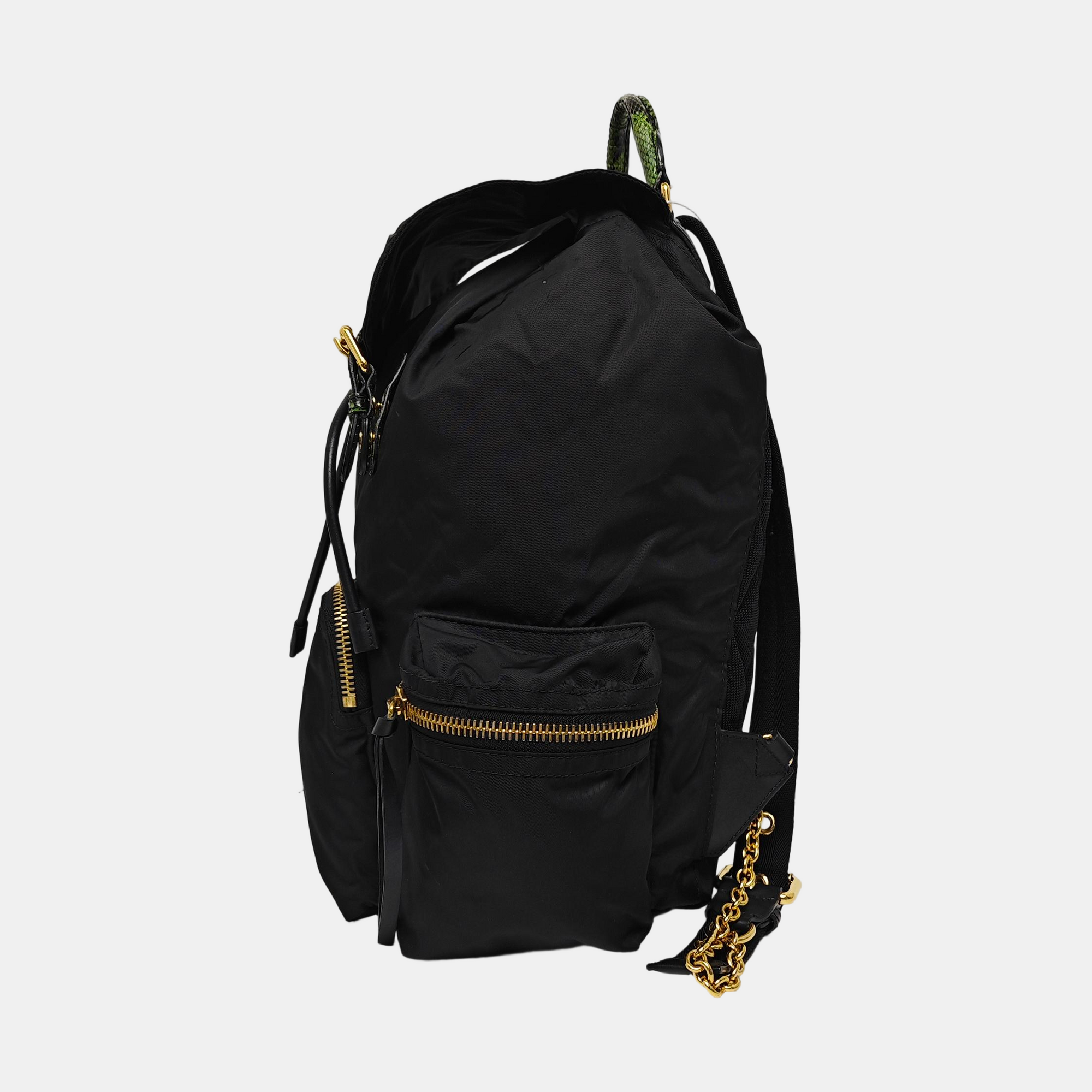 The Rucksack Nylon Black