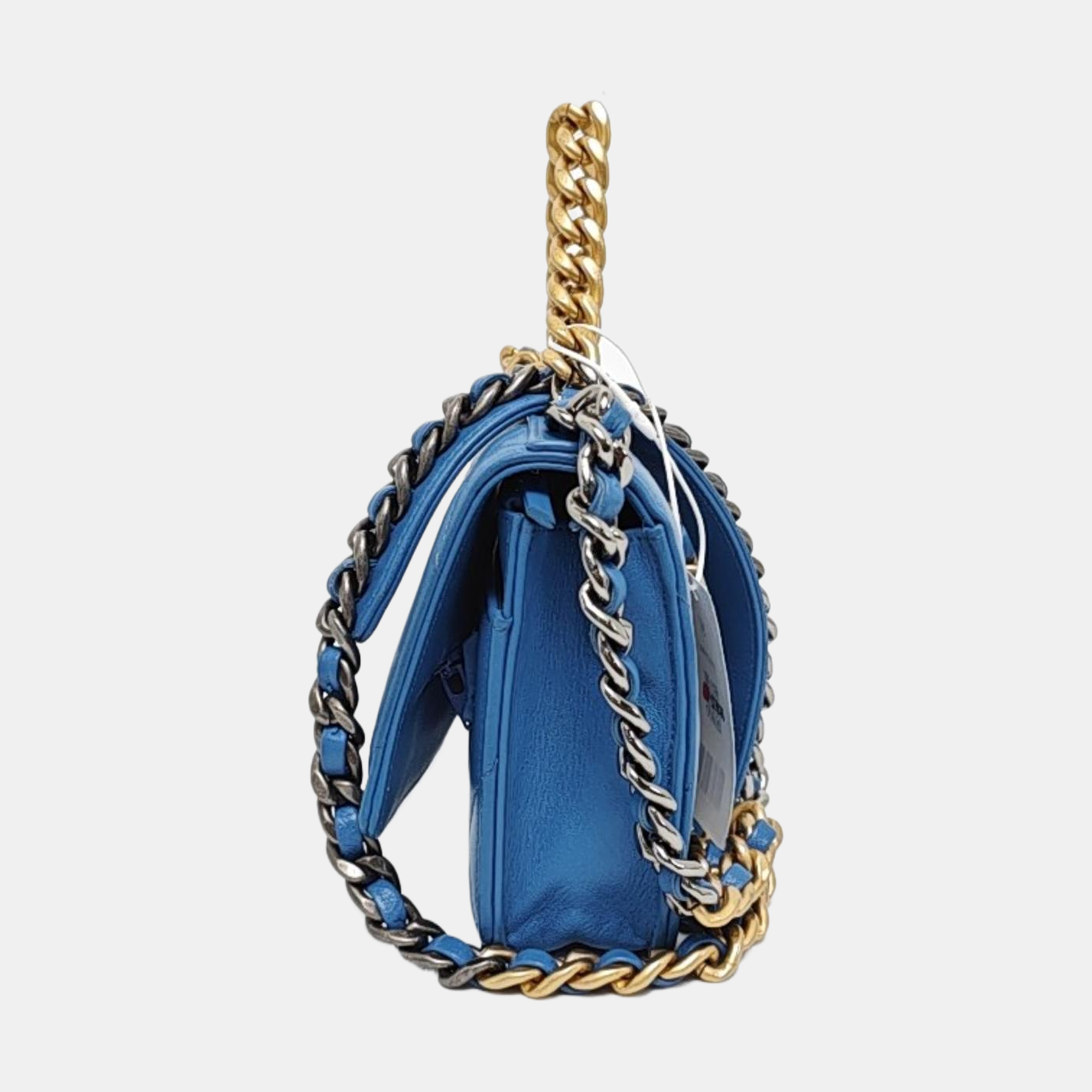 Chanel 19 WOC Piel de Cordero Acolchada Azul