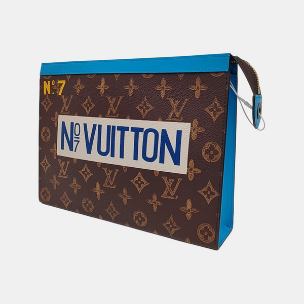 Pochette Voyag MM Monogram Coated Canvas Brown
