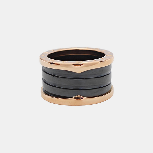 B.ZERO1 18k Rose Gold Ring EU 52