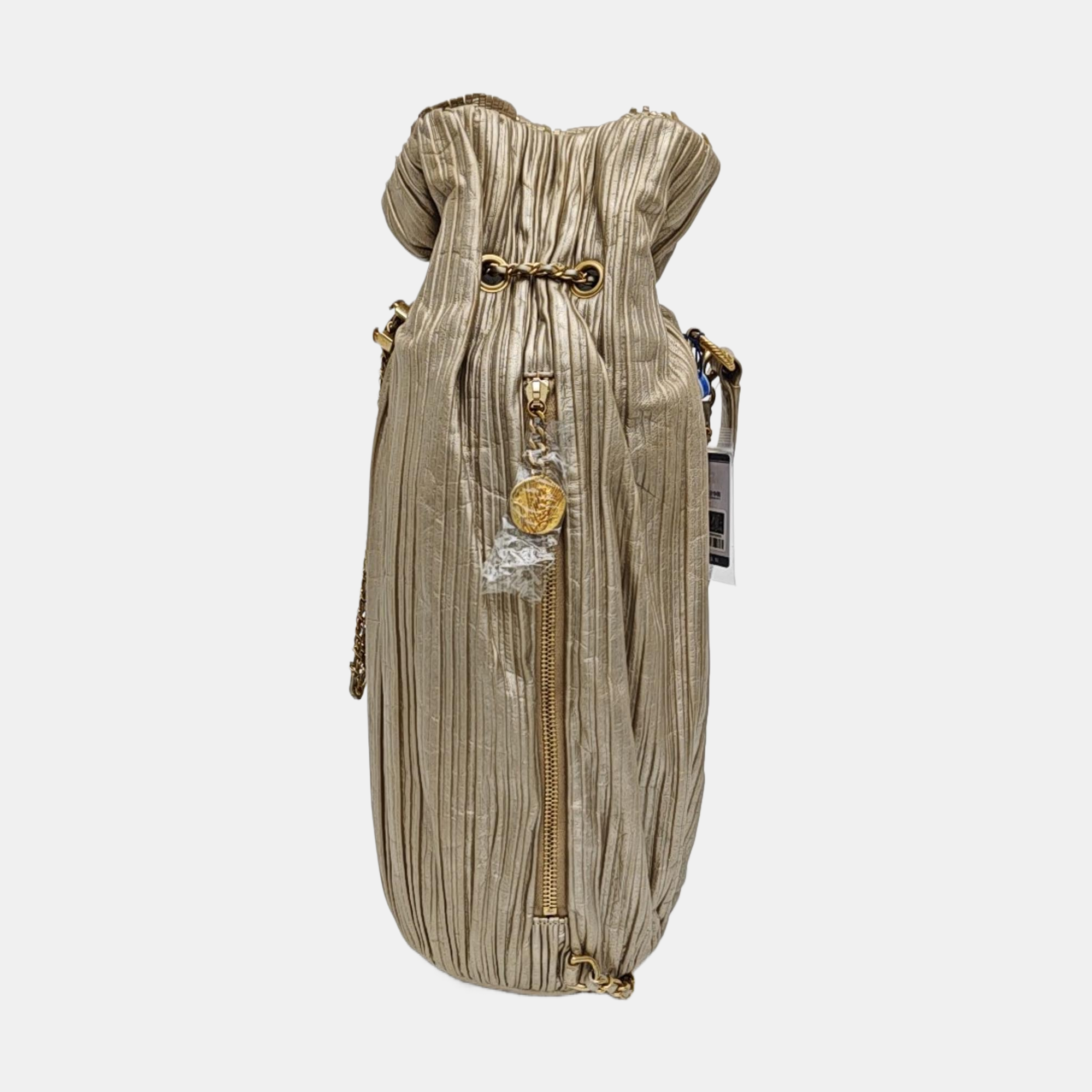 Calfskin Bucket Bag Beige