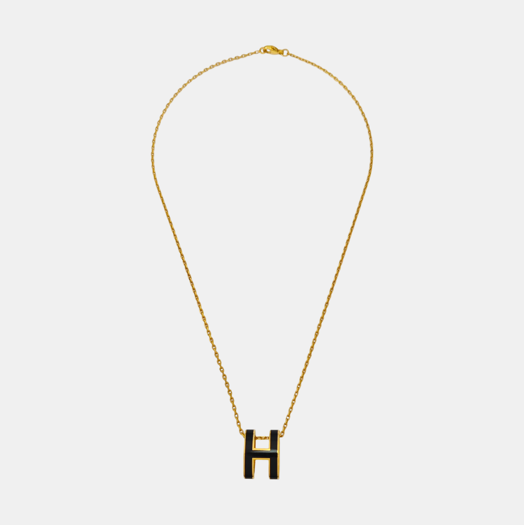 Pop H Metal Gold Necklace