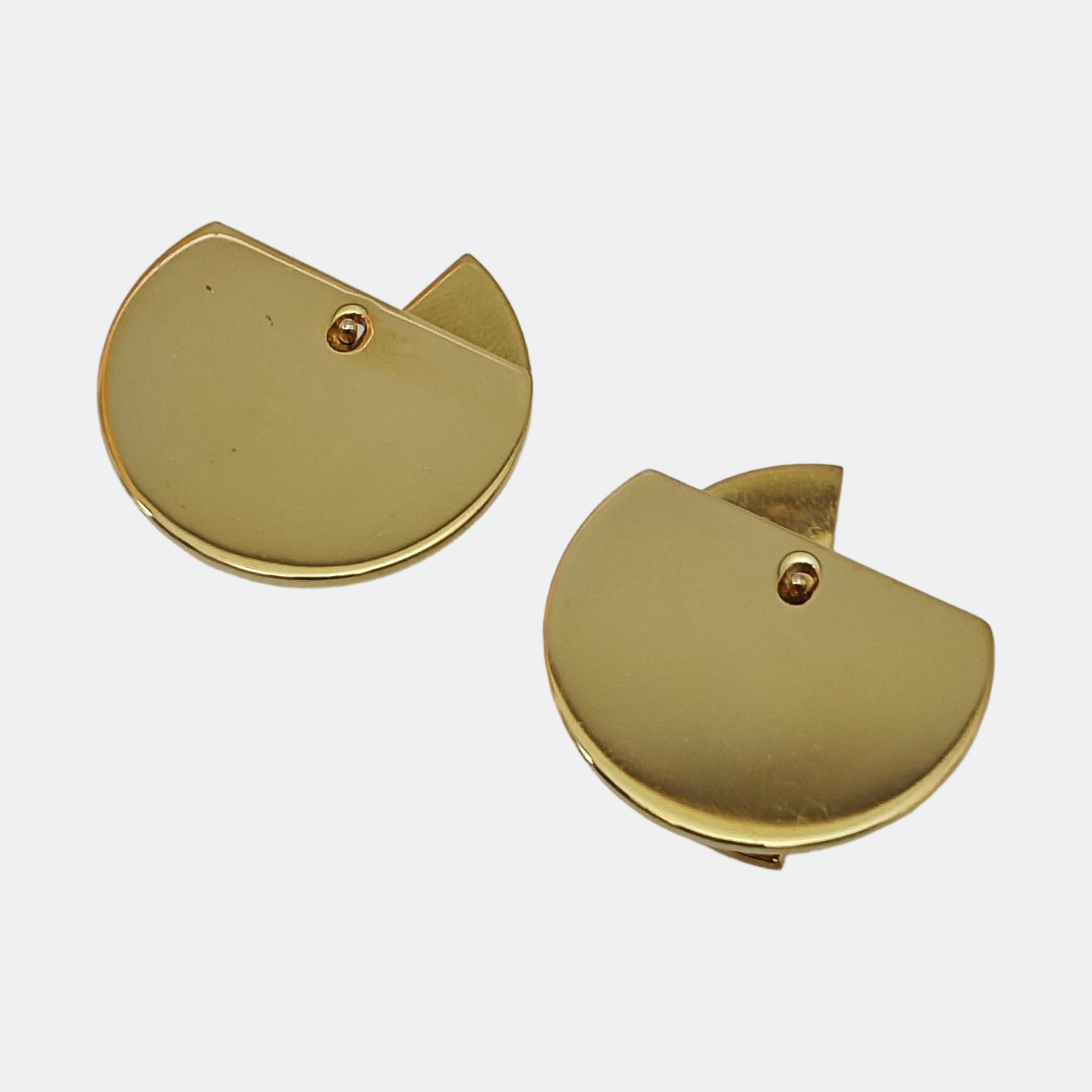 Metal Pink Stud Earrings