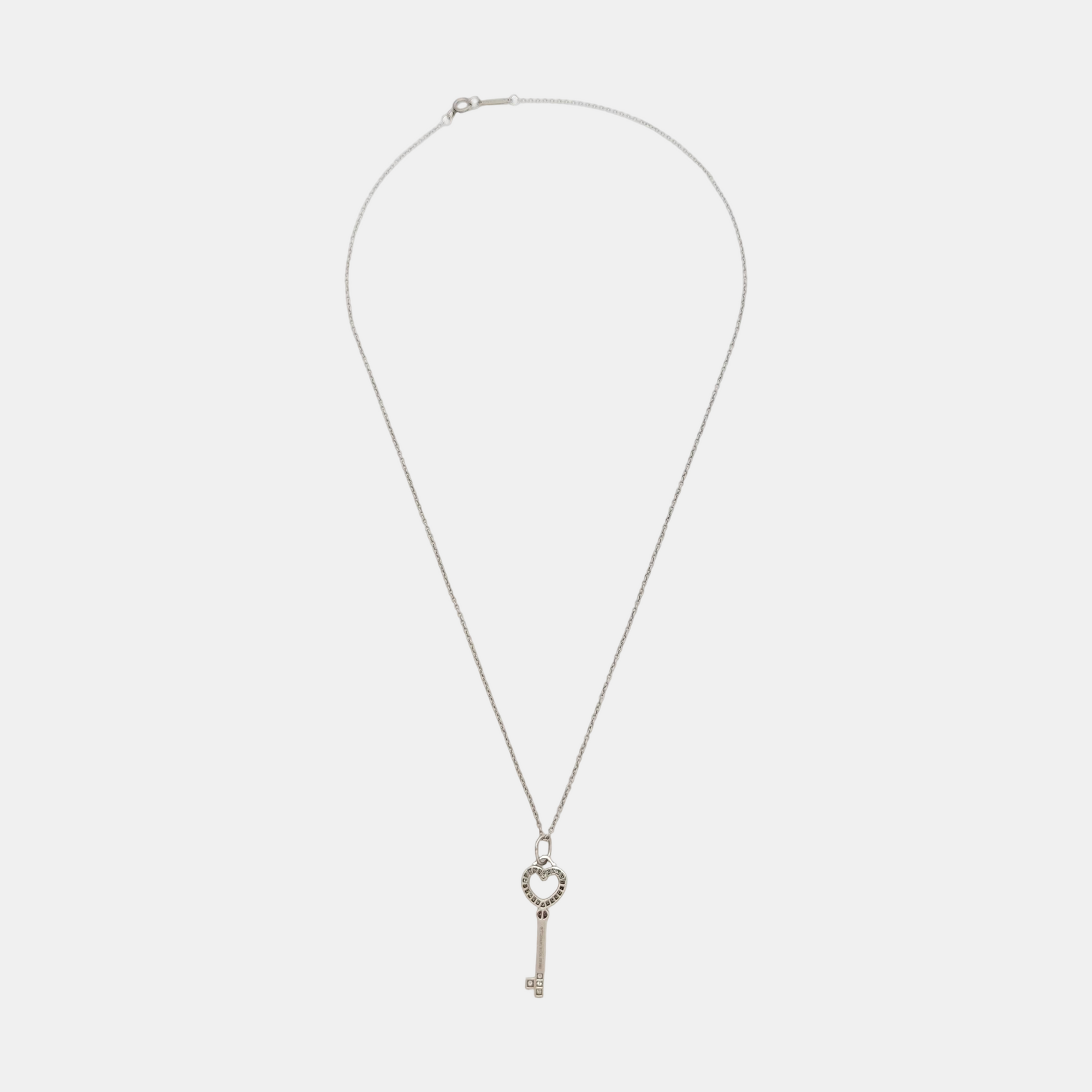 Tiffany Keys Platinum 950 Silver Necklace
