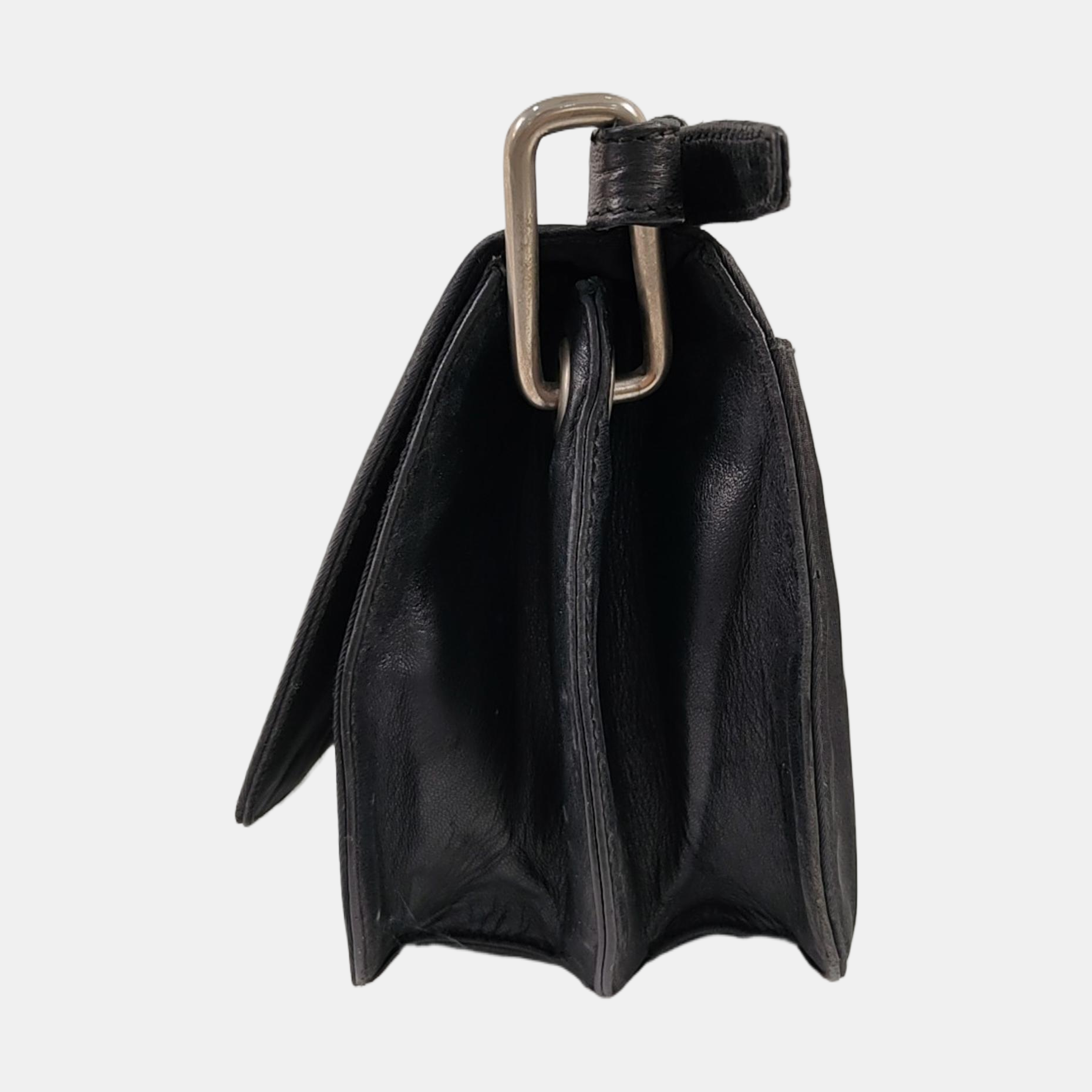 Nylon Shoulder Bag Black