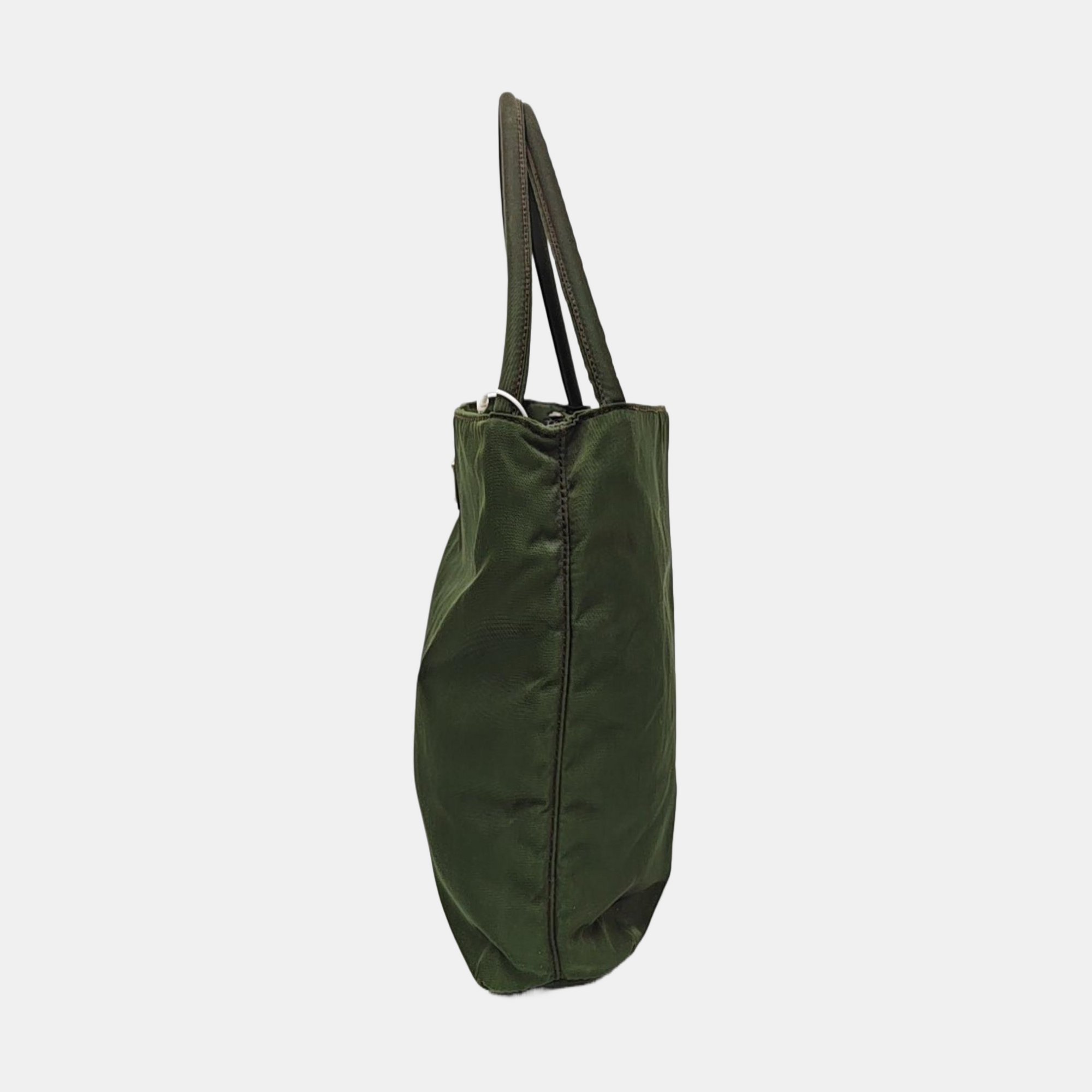 Nylon Top Handle Bag Green