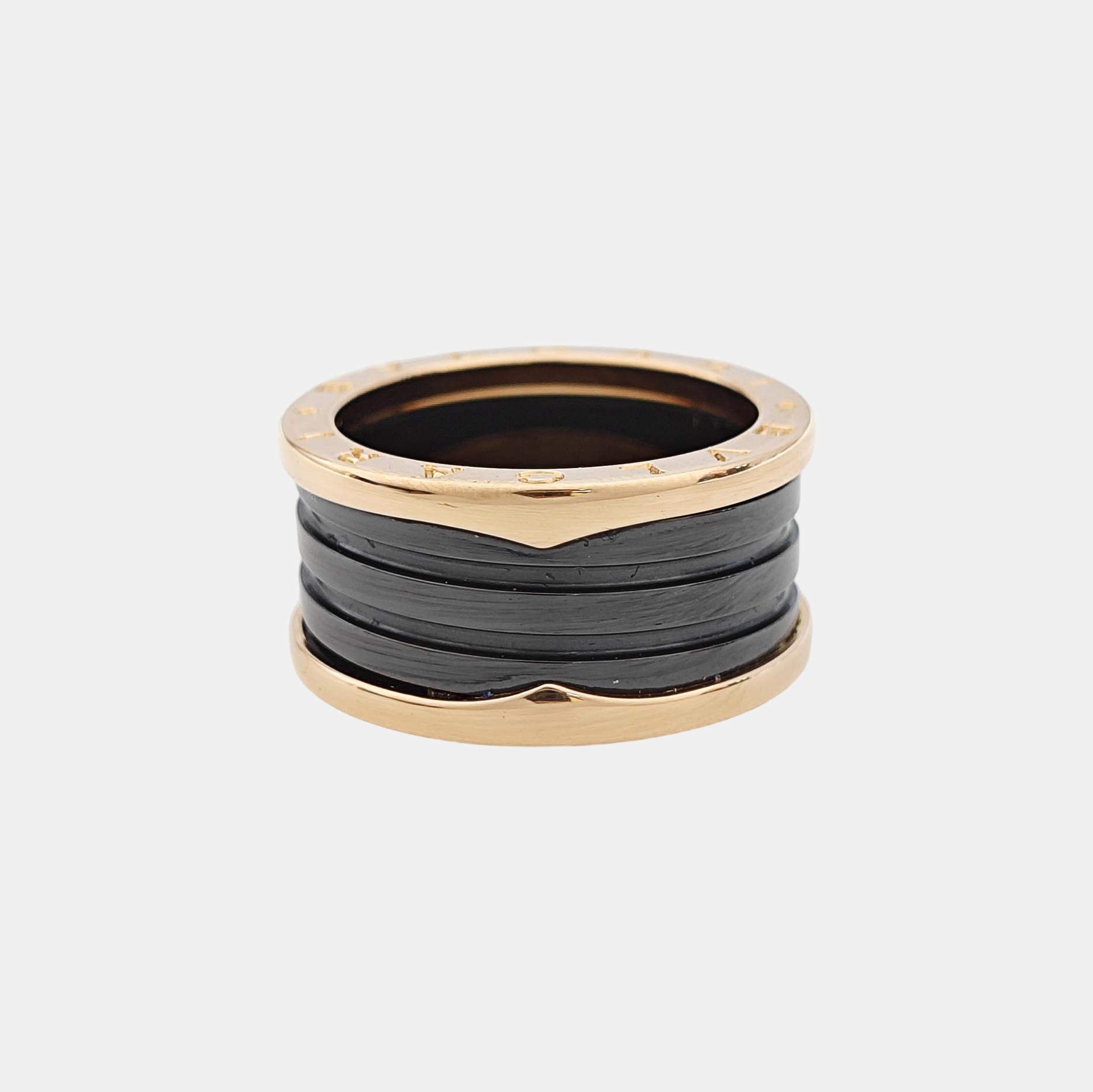 B.ZERO1 18k Rose Gold Ring EU 61