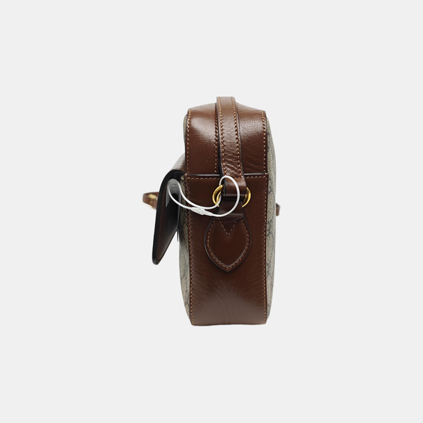 Horsebit 1955 Small Coated Canvas Beige