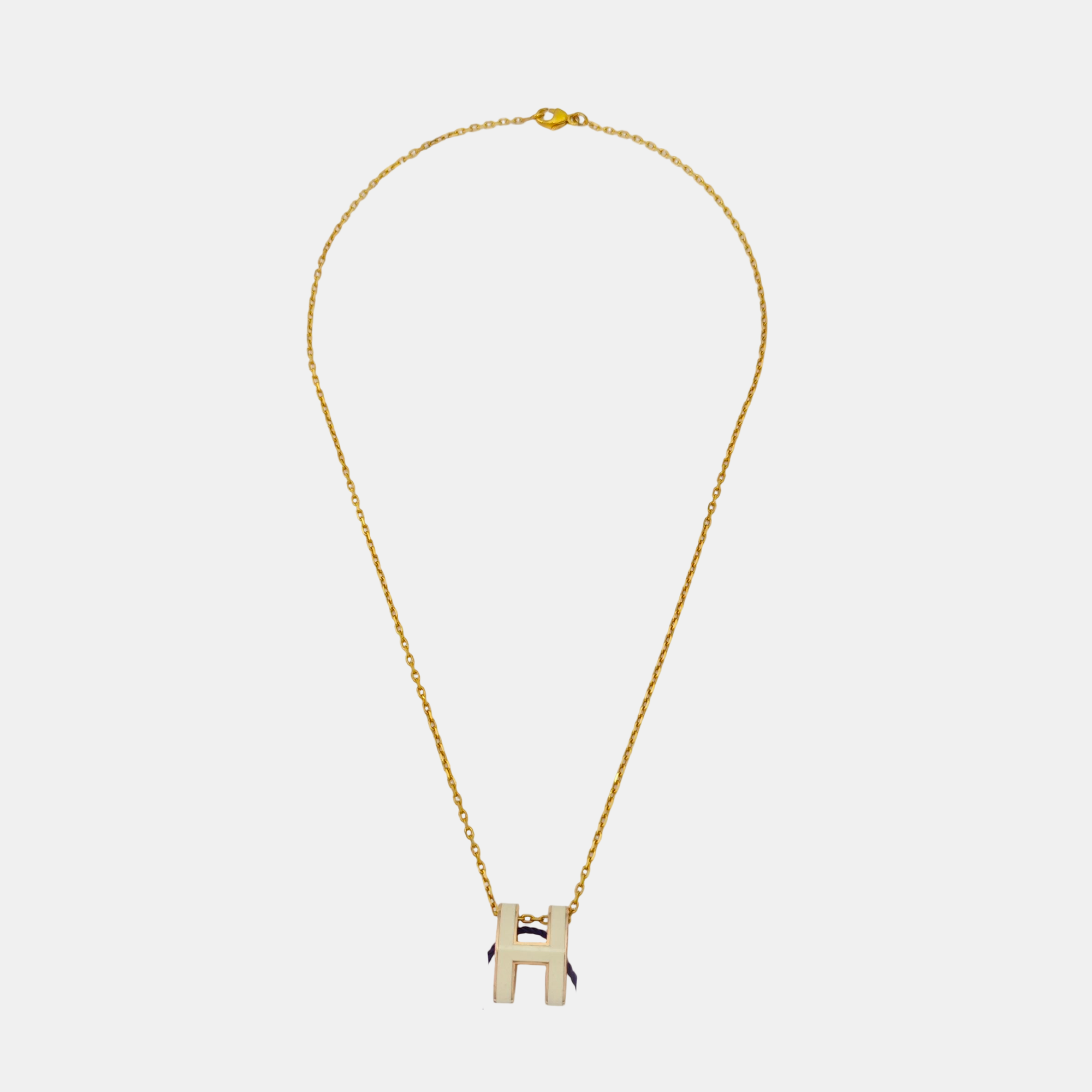 Pop H Metal Gold Necklace