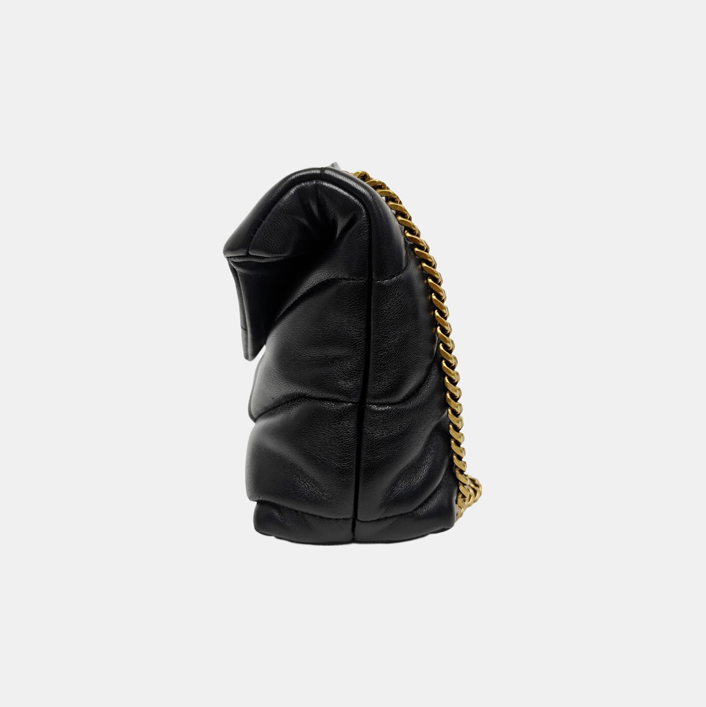 PUFFER Small Quilted Lambskin Black