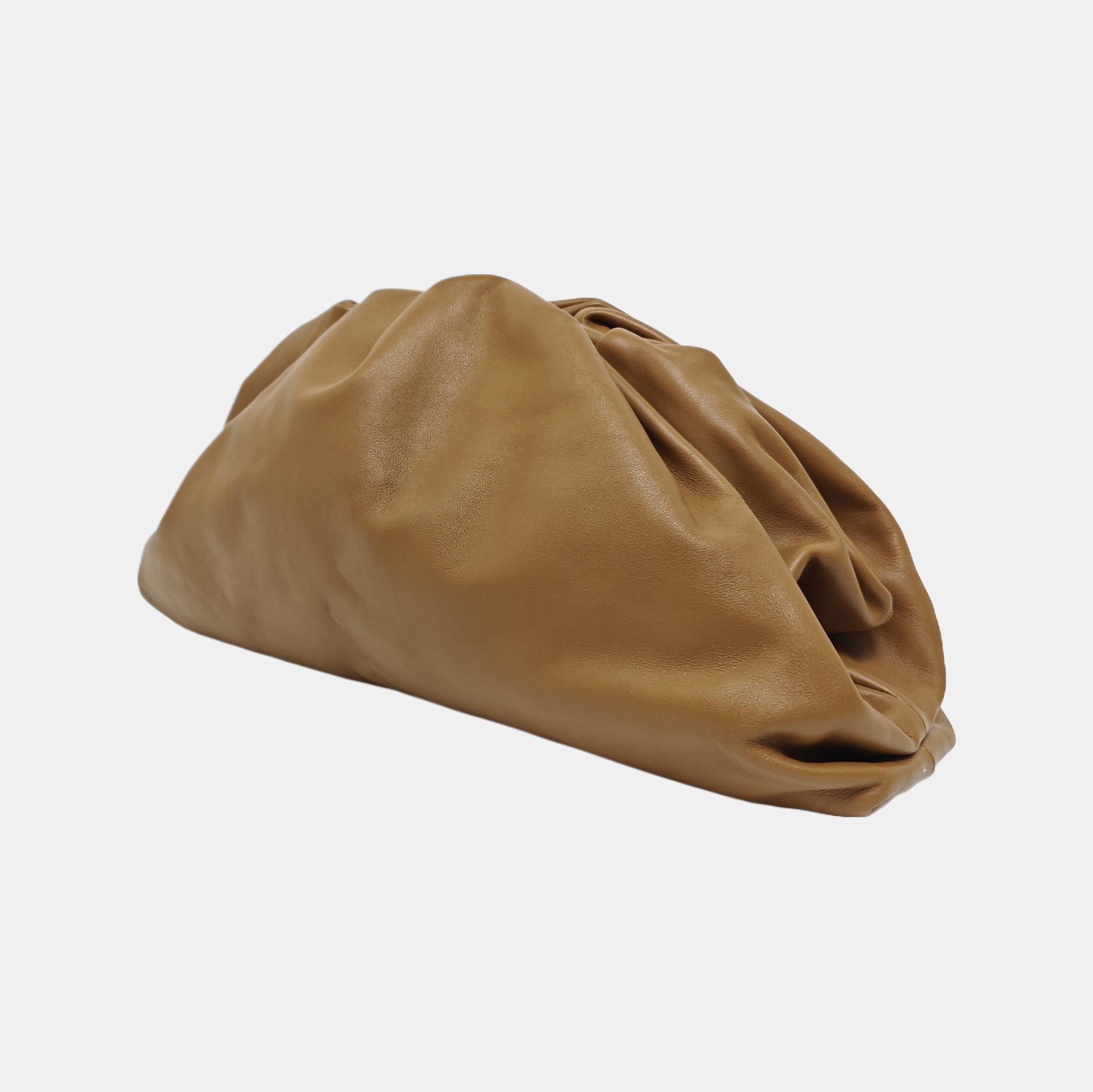 Authenticated pre-owned  The Pouch Calfskin Brown - Clutch at Looply
