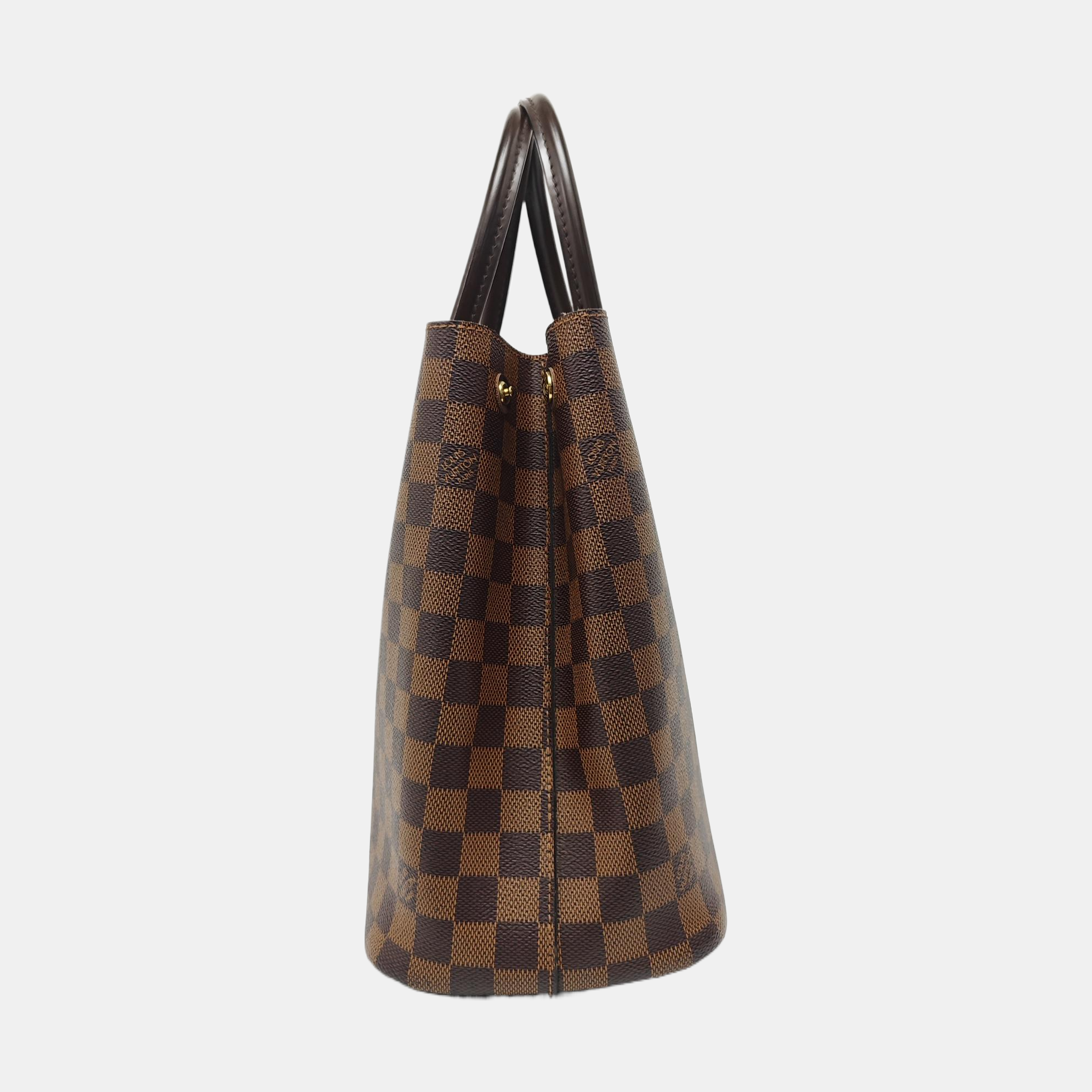 KENSINGTON BOWLING Damier Ebene Coated Canvas Brown