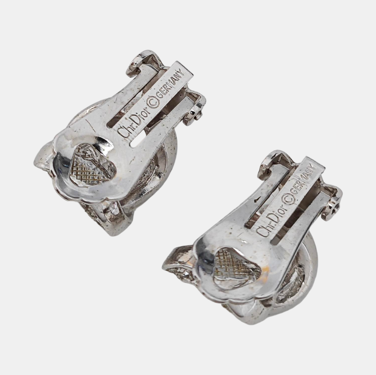 Metal Silver Clip On Earrings