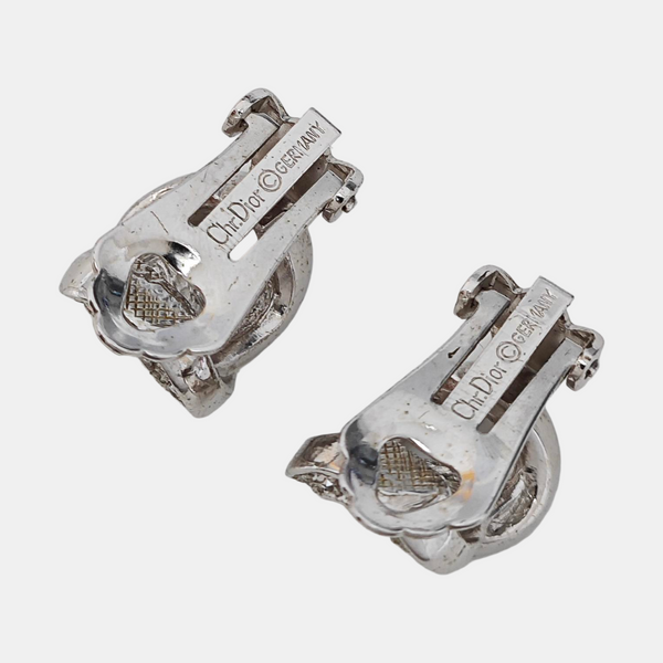 Metal Silver Clip On Earrings