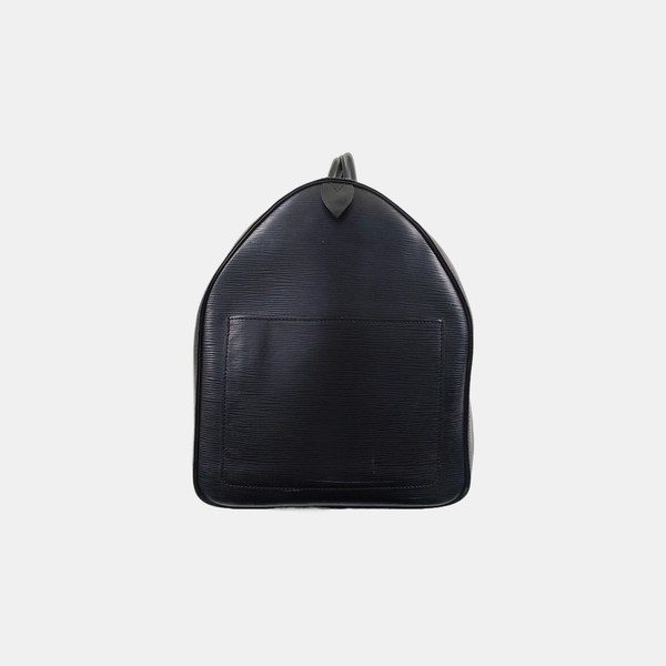 Authenticated pre-owned  KEEPALL 55 Epi Black - Top Handle Bag at Looply