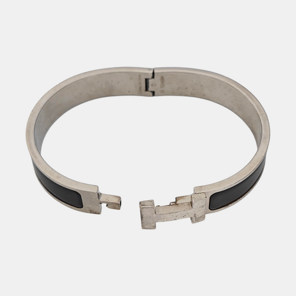 Clic Hh Metal Silver Bangle