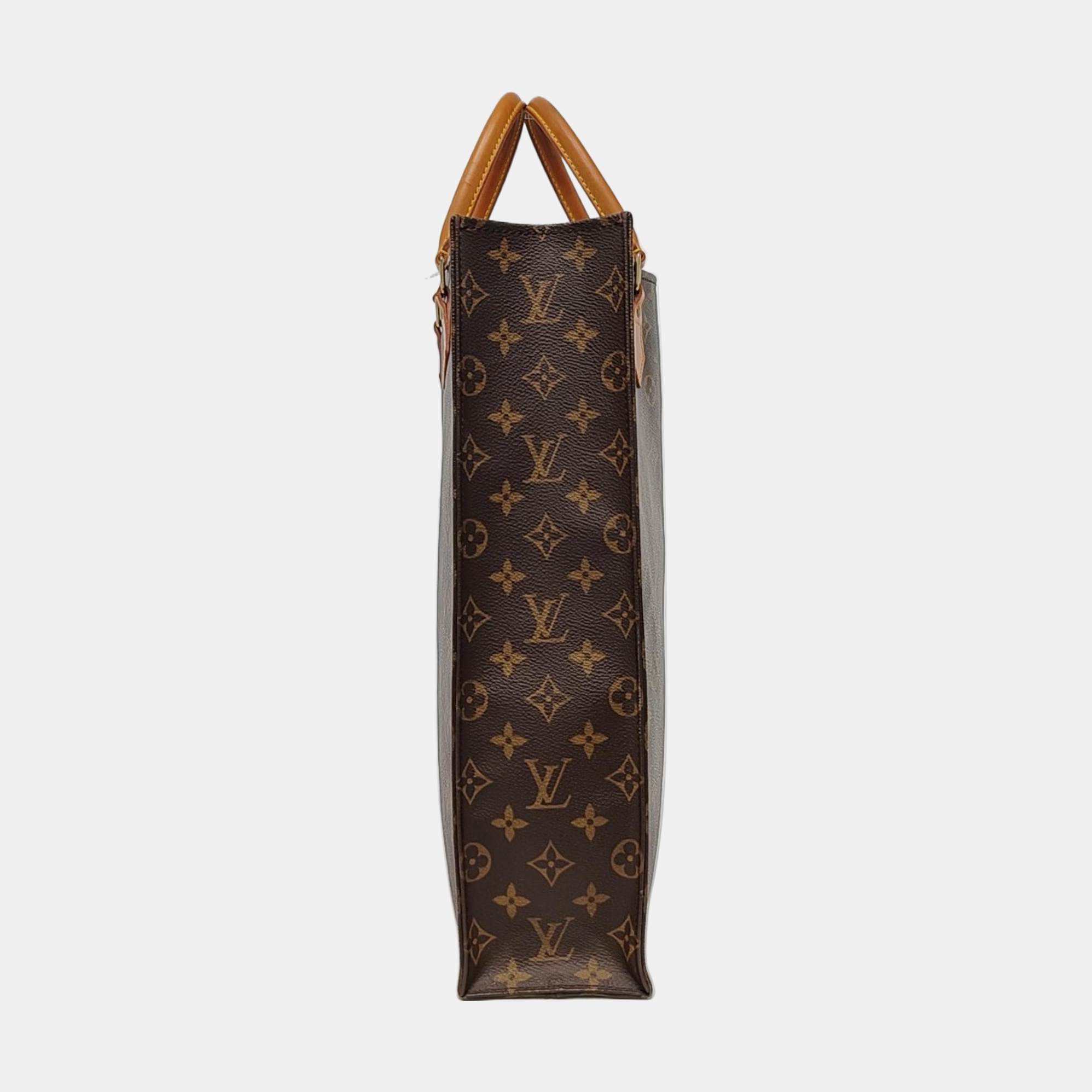 SAC PLAT GM Monogram Coated Canvas Brown