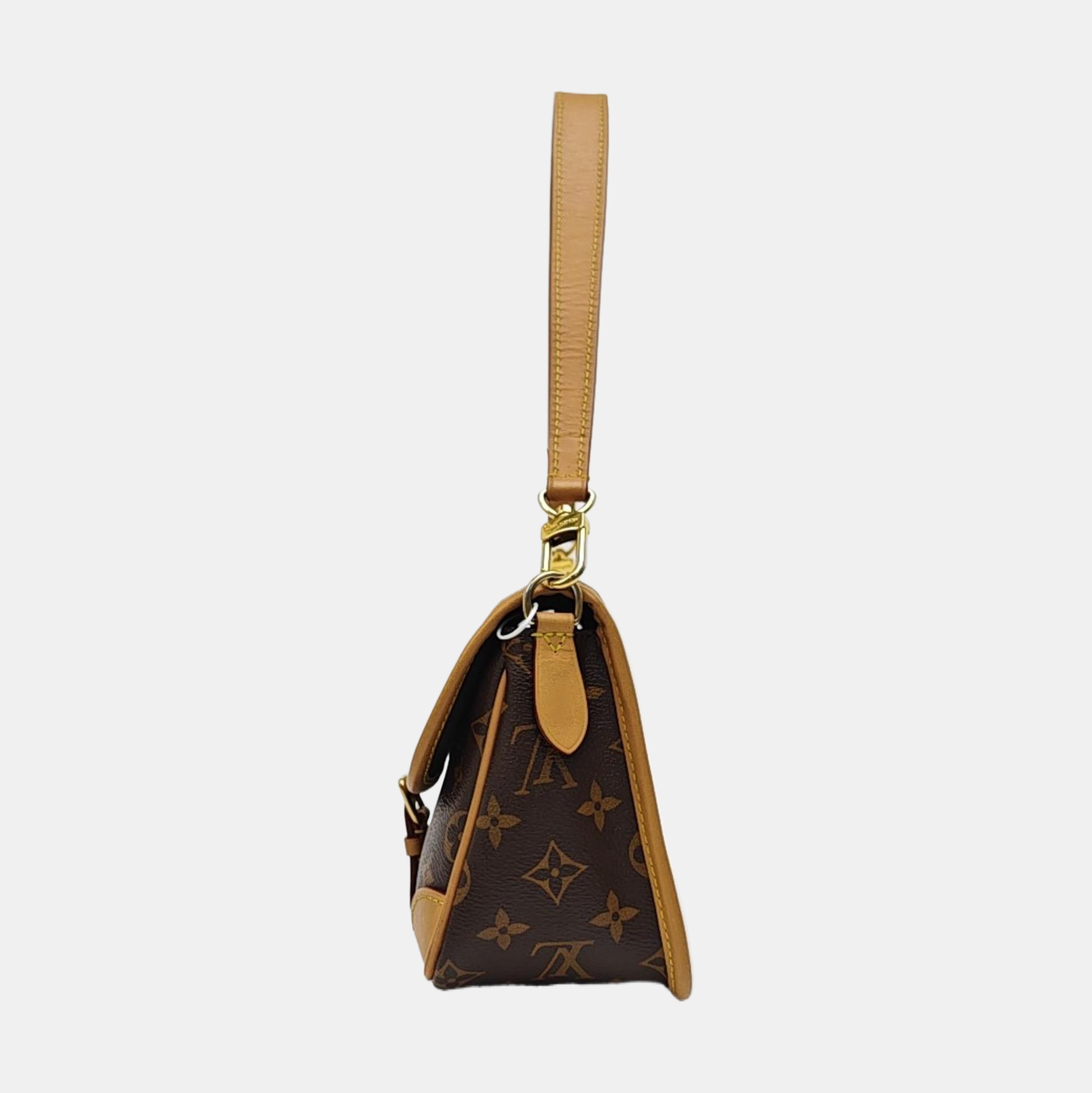 DIANE Monogram Coated Canvas Brown