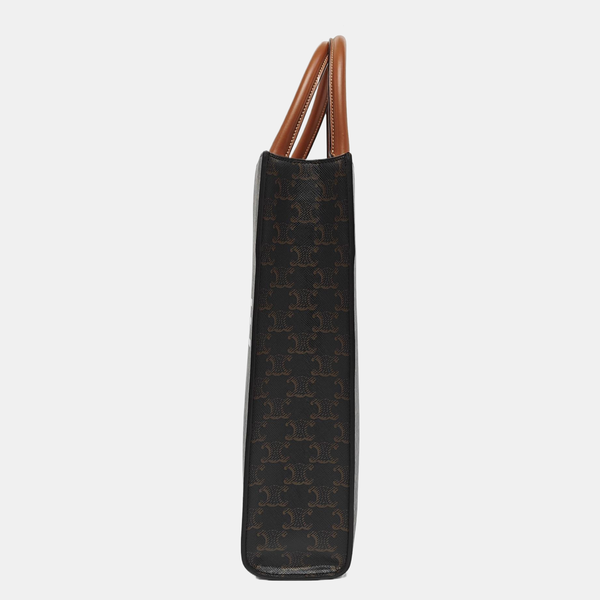 CABAS CELINE Small Coated Canvas Brown